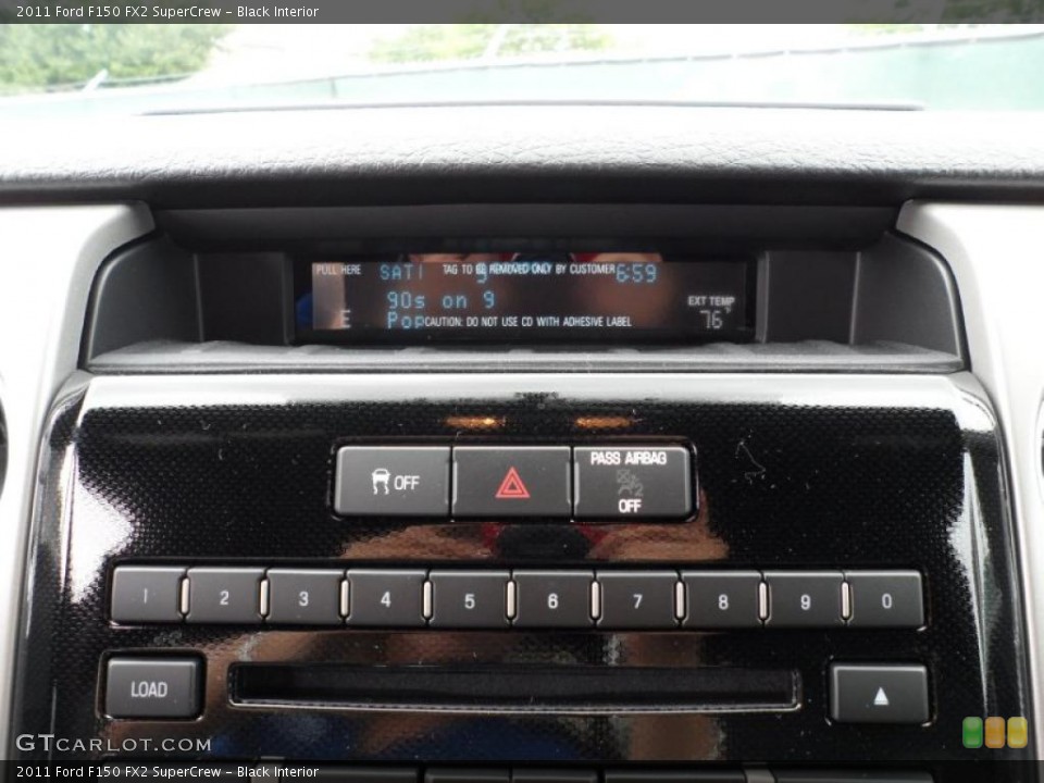 Black Interior Controls for the 2011 Ford F150 FX2 SuperCrew #49546037