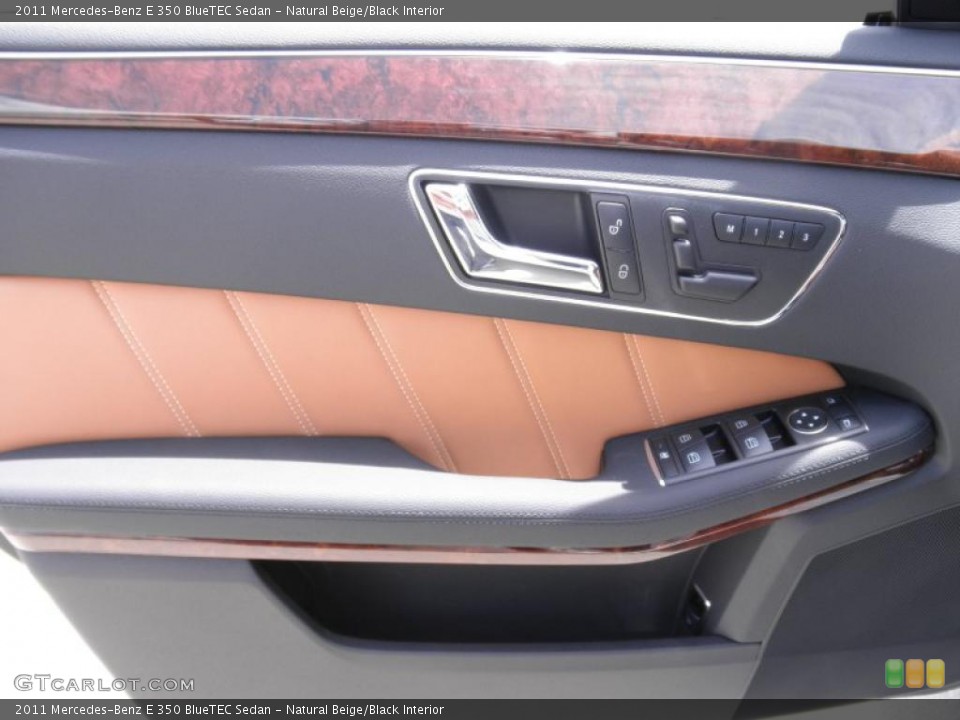 Natural Beige/Black Interior Door Panel for the 2011 Mercedes-Benz E 350 BlueTEC Sedan #49547087