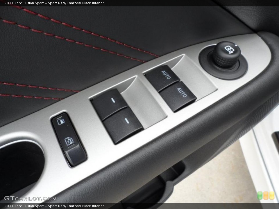 Sport Red/Charcoal Black Interior Controls for the 2011 Ford Fusion Sport #49548107