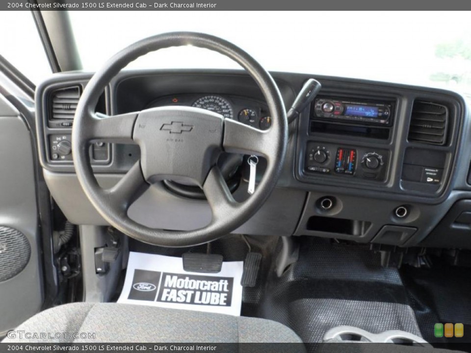 Dark Charcoal Interior Dashboard for the 2004 Chevrolet Silverado 1500 LS Extended Cab #49551053