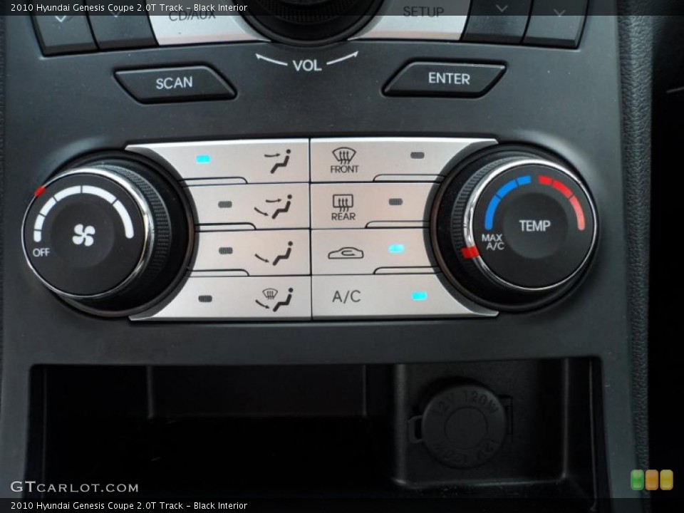 Black Interior Controls for the 2010 Hyundai Genesis Coupe 2.0T Track #49551902