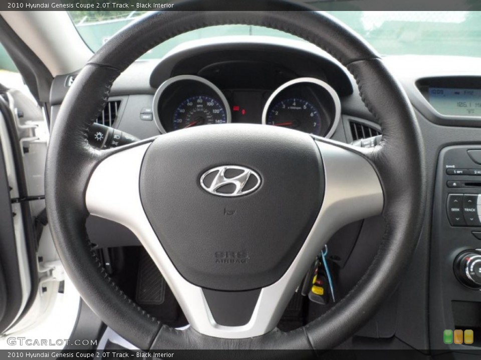 Black Interior Steering Wheel for the 2010 Hyundai Genesis Coupe 2.0T Track #49551947