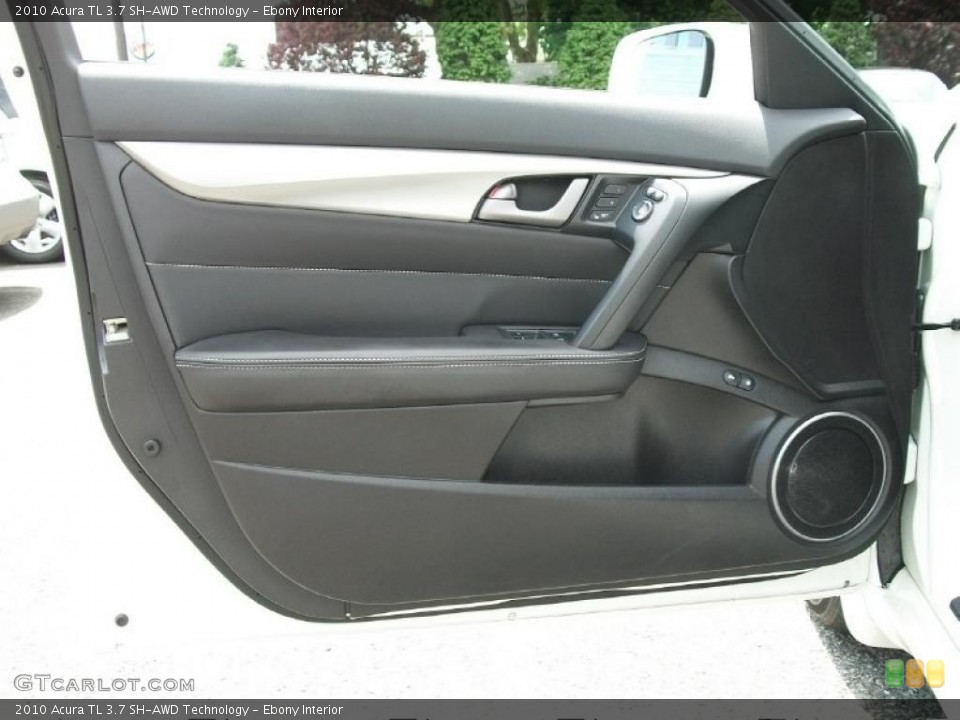Ebony Interior Door Panel for the 2010 Acura TL 3.7 SH-AWD Technology #49553036