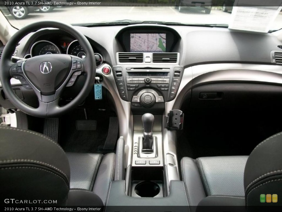 Ebony Interior Dashboard for the 2010 Acura TL 3.7 SH-AWD Technology #49553066