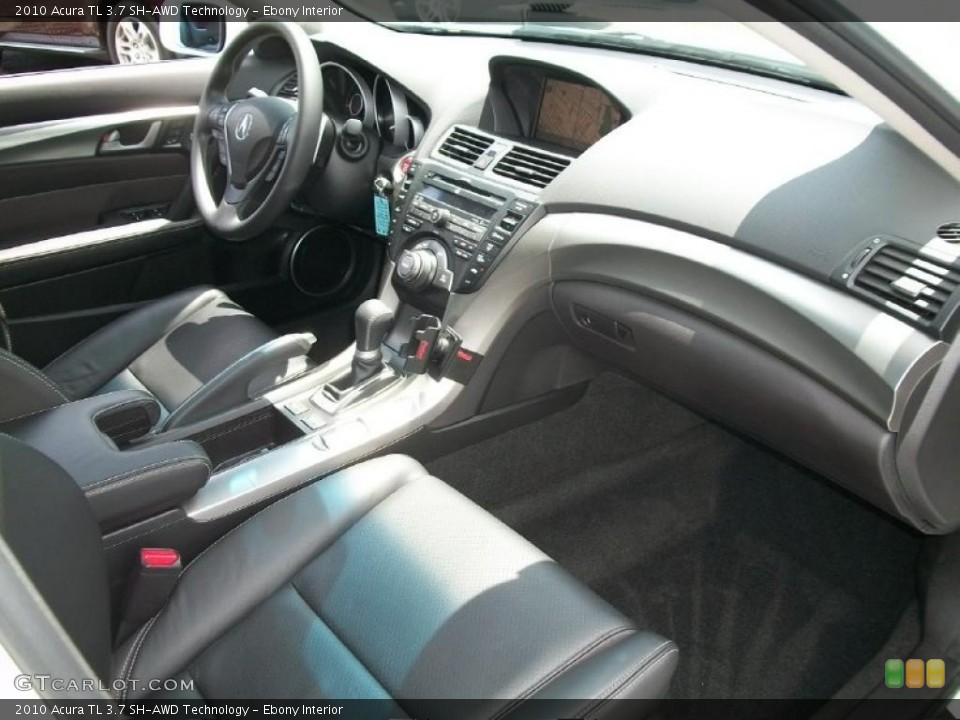 Ebony Interior Dashboard for the 2010 Acura TL 3.7 SH-AWD Technology #49553147