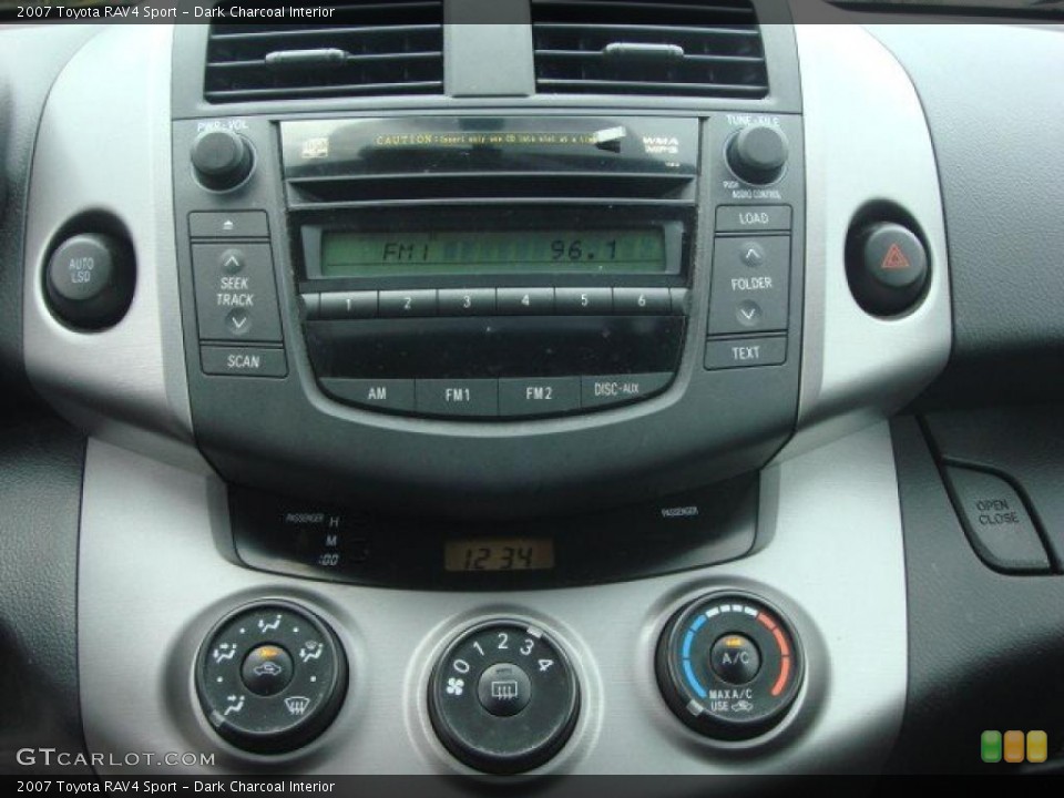 Dark Charcoal Interior Controls for the 2007 Toyota RAV4 Sport #49553276