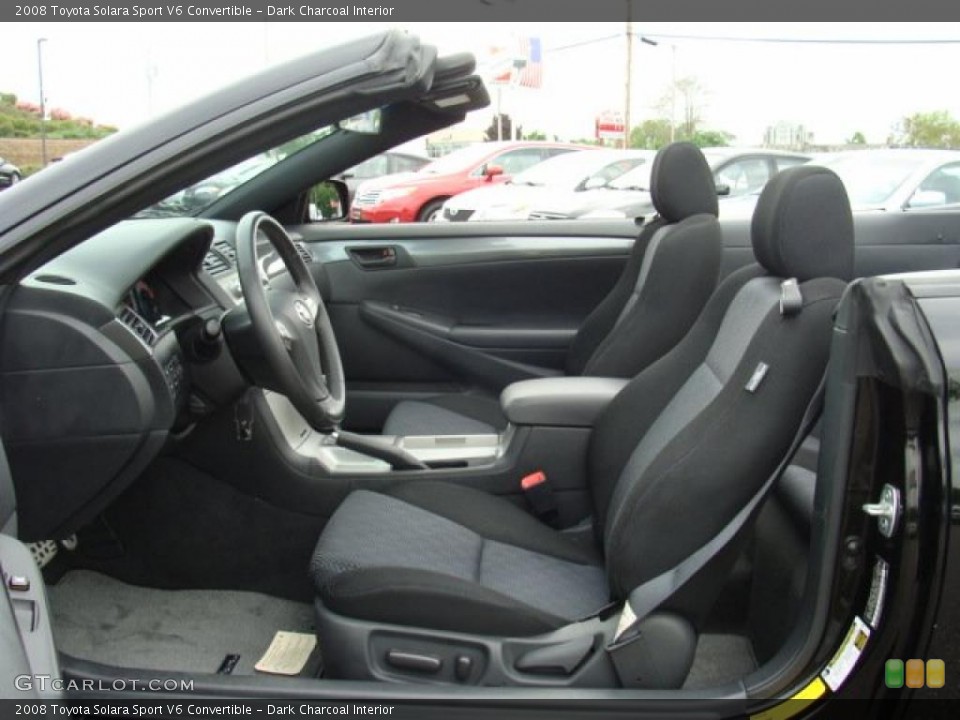 Dark Charcoal Interior Photo for the 2008 Toyota Solara Sport V6 Convertible #49554281