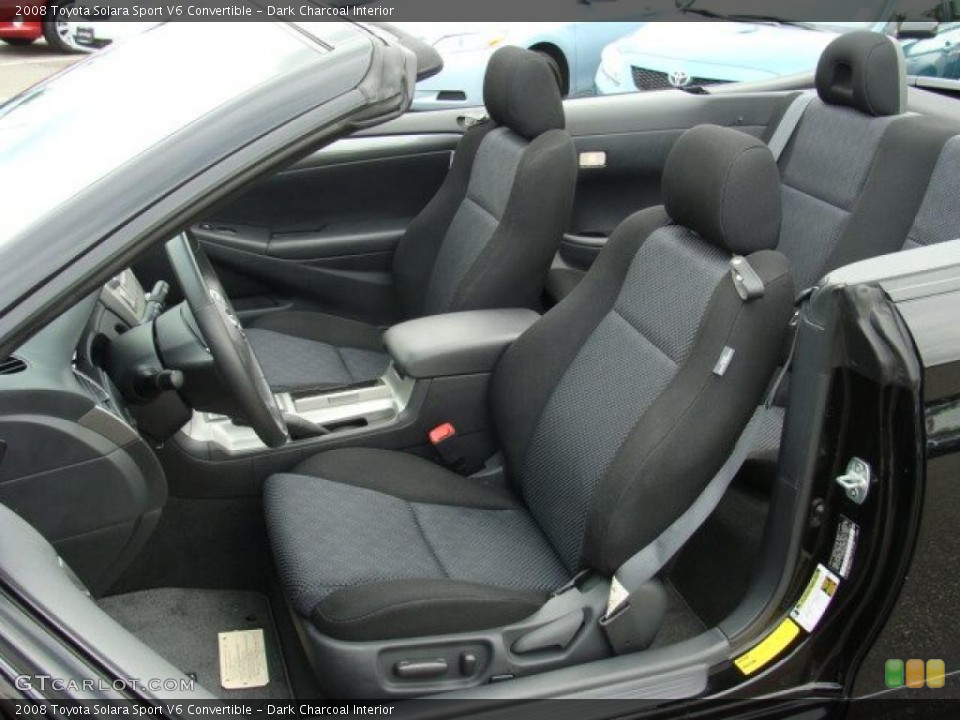 Dark Charcoal Interior Photo for the 2008 Toyota Solara Sport V6 Convertible #49554287