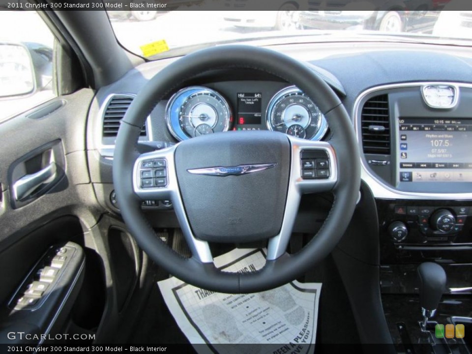 Black Interior Steering Wheel for the 2011 Chrysler 300  #49556066