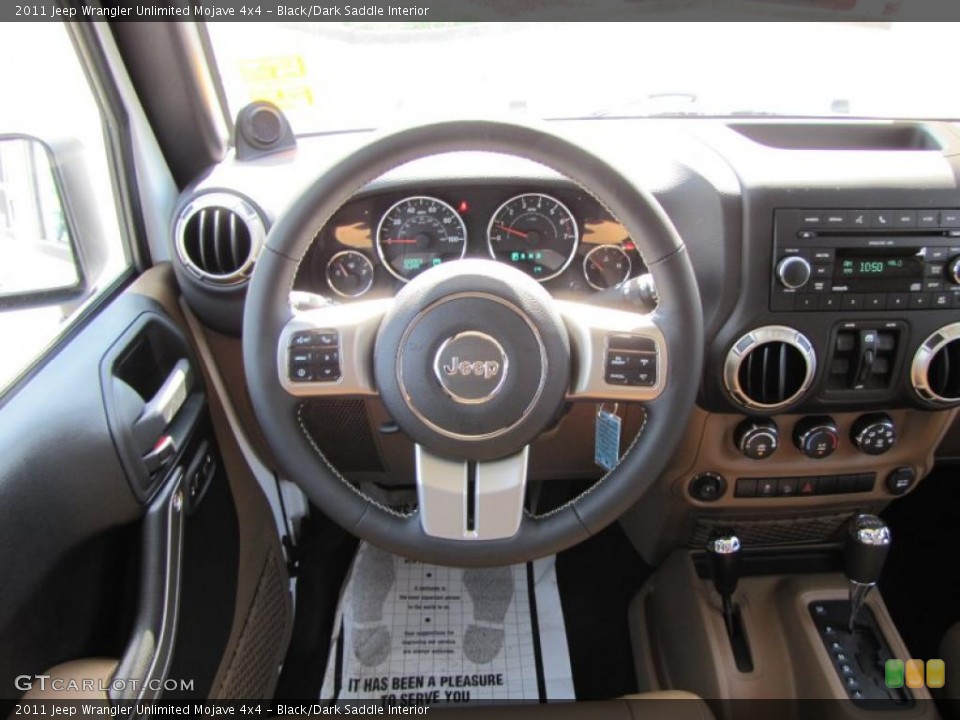 Black/Dark Saddle Interior Dashboard for the 2011 Jeep Wrangler Unlimited Mojave 4x4 #49556327