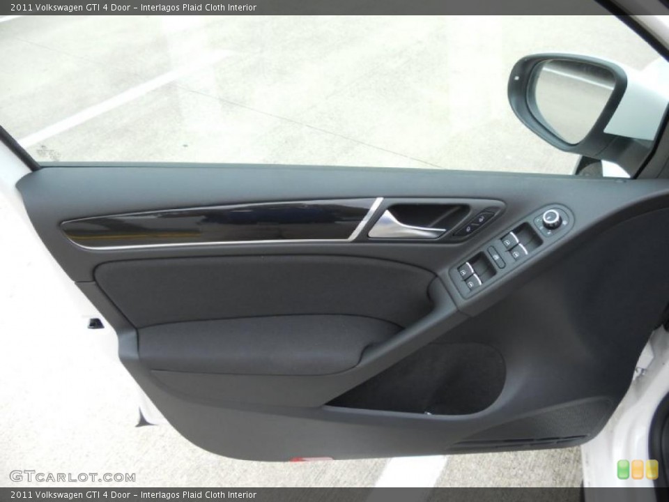 Interlagos Plaid Cloth Interior Door Panel for the 2011 Volkswagen GTI 4 Door #49561490