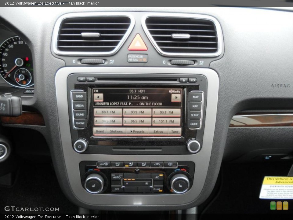 Titan Black Interior Controls for the 2012 Volkswagen Eos Executive #49561823