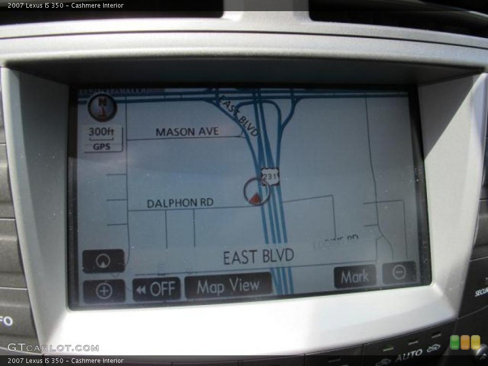 Cashmere Interior Navigation for the 2007 Lexus IS 350 #49562003