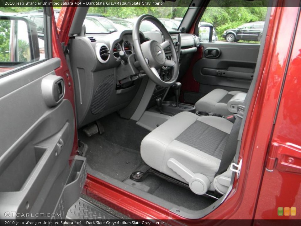 Dark Slate Gray/Medium Slate Gray Interior Photo for the 2010 Jeep Wrangler Unlimited Sahara 4x4 #49563365