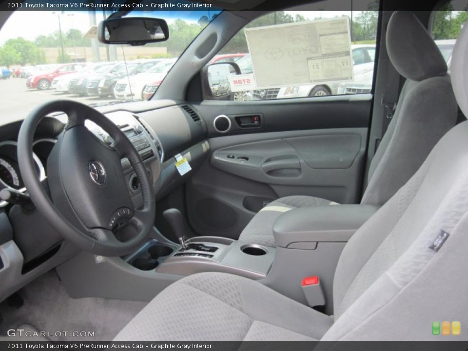 Graphite Gray Interior Photo for the 2011 Toyota Tacoma V6 PreRunner Access Cab #49564371