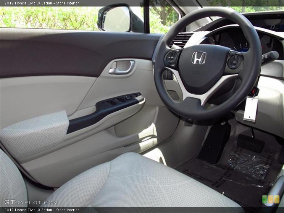 Stone Interior Photo for the 2012 Honda Civic LX Sedan #49566847