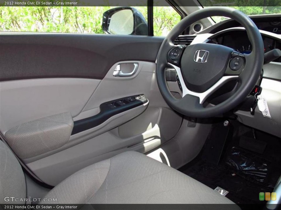 Gray Interior Photo for the 2012 Honda Civic EX Sedan #49567327