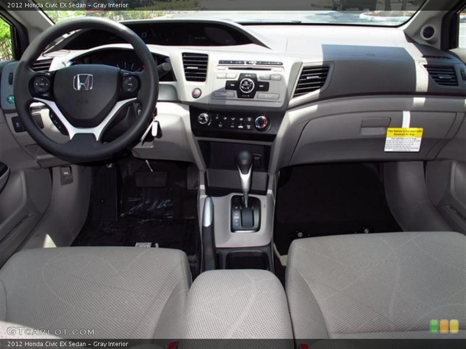 Gray Interior Photo for the 2012 Honda Civic EX Sedan #49567462