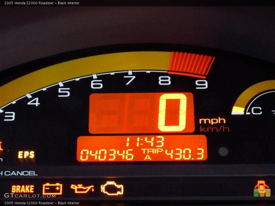 Black Interior Gauges for the 2005 Honda S2000 Roadster #49568158