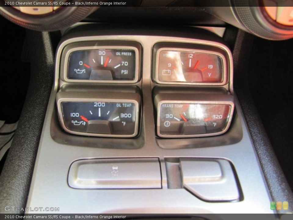 Black/Inferno Orange Interior Gauges for the 2010 Chevrolet Camaro SS/RS Coupe #49568299