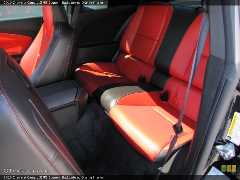 Black/Inferno Orange Interior Photo for the 2010 Chevrolet Camaro SS/RS Coupe #49568401