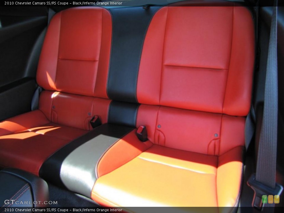 Black/Inferno Orange Interior Photo for the 2010 Chevrolet Camaro SS/RS Coupe #49568416