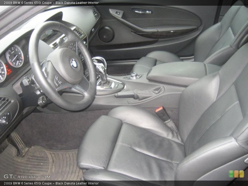 Black Dakota Leather Interior Photo for the 2009 BMW 6 Series 650i Coupe #49570876