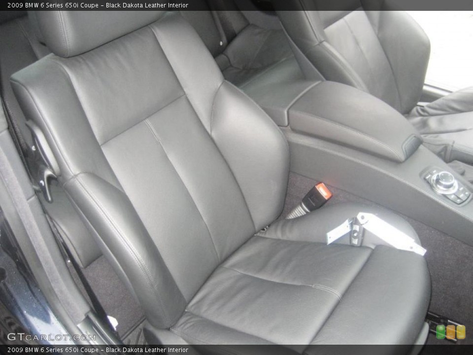 Black Dakota Leather Interior Photo for the 2009 BMW 6 Series 650i Coupe #49570921