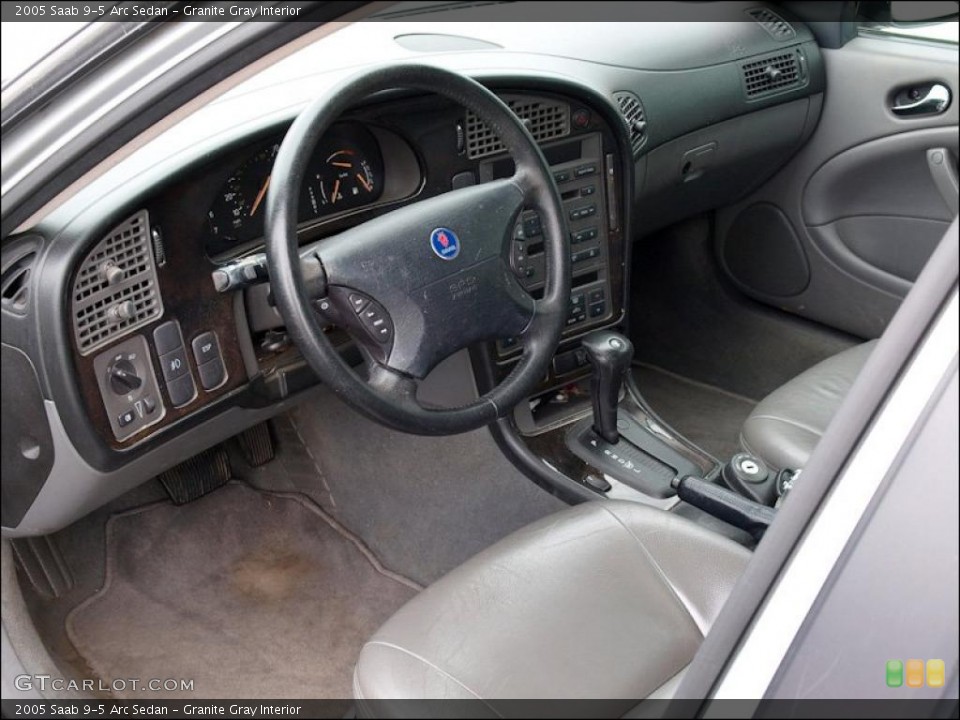 Granite Gray Interior Photo for the 2005 Saab 9-5 Arc Sedan #49571311