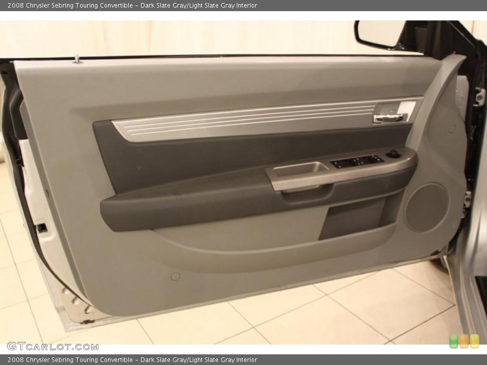 Dark Slate Gray/Light Slate Gray Interior Door Panel for the 2008 Chrysler Sebring Touring Convertible #49573117
