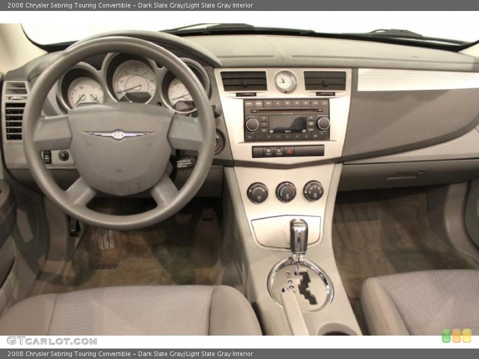 Dark Slate Gray/Light Slate Gray Interior Dashboard for the 2008 Chrysler Sebring Touring Convertible #49573285