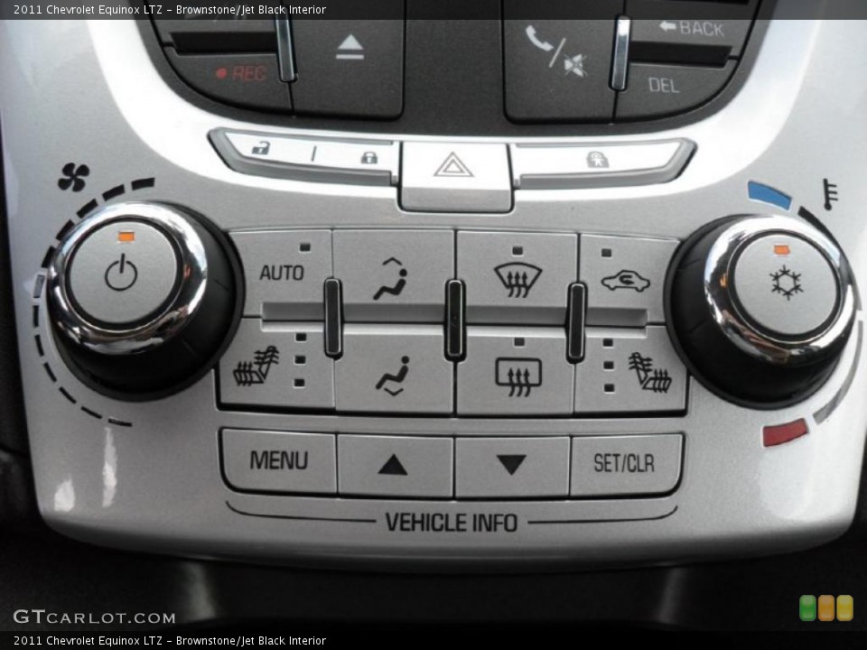 Brownstone/Jet Black Interior Controls for the 2011 Chevrolet Equinox LTZ #49574056