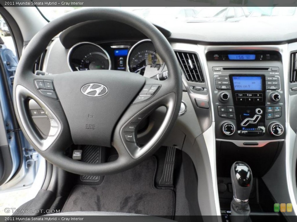 Gray Interior Dashboard for the 2011 Hyundai Sonata Hybrid #49576282