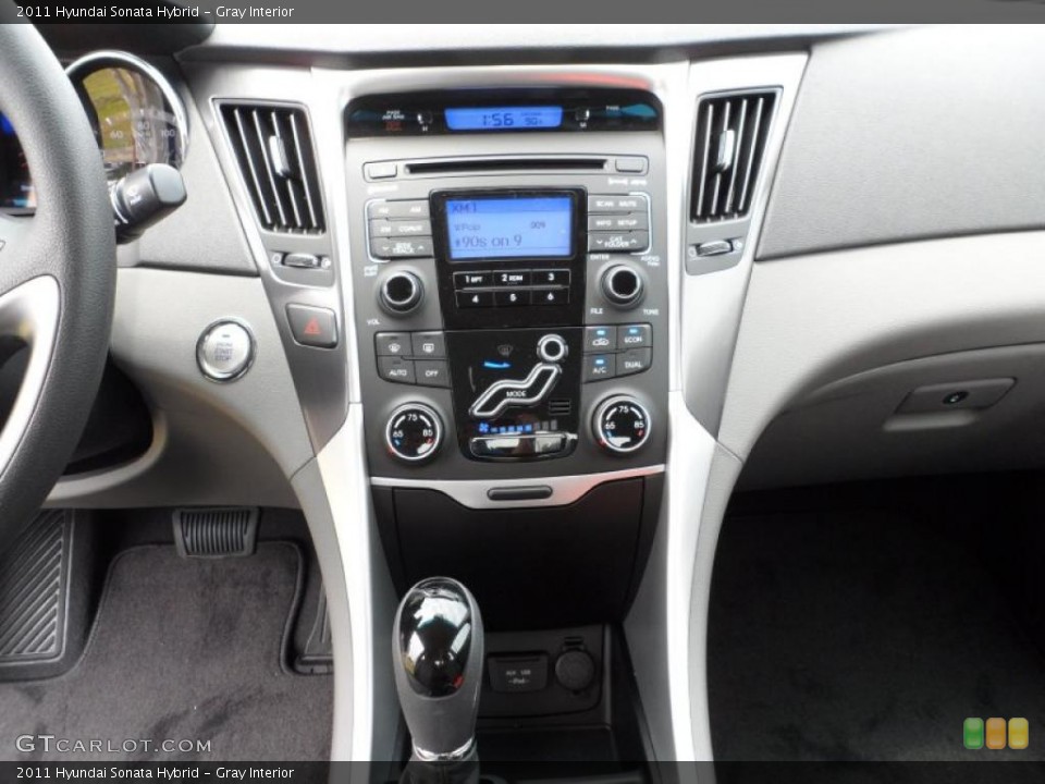 Gray Interior Controls for the 2011 Hyundai Sonata Hybrid #49576300