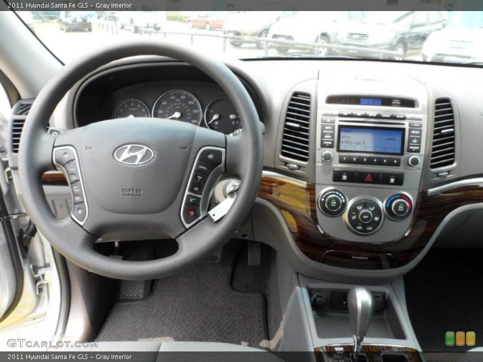 Gray Interior Dashboard for the 2011 Hyundai Santa Fe GLS #49580422