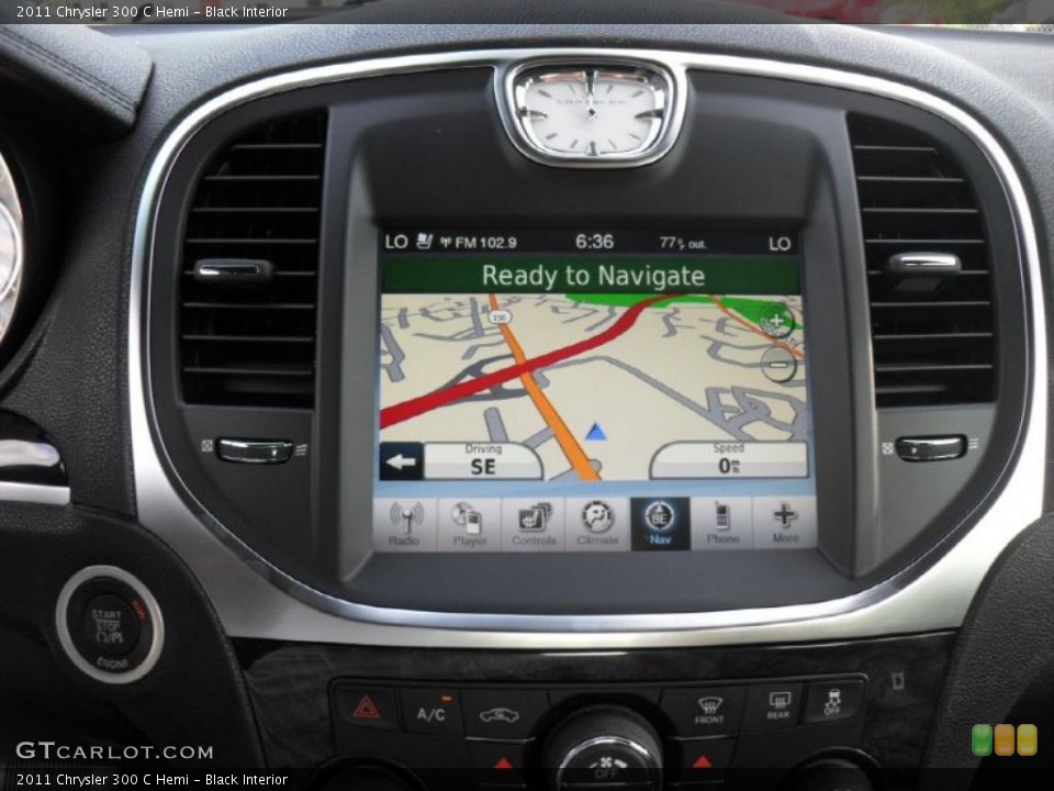 Black Interior Navigation for the 2011 Chrysler 300 C Hemi #49583356