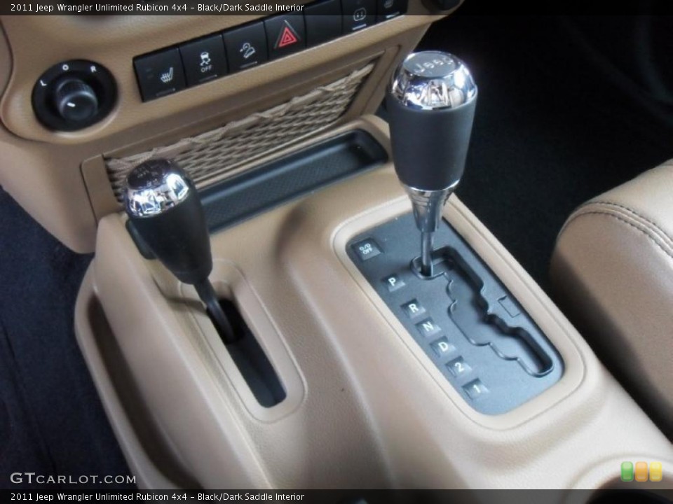 Black/Dark Saddle Interior Transmission for the 2011 Jeep Wrangler Unlimited Rubicon 4x4 #49584544