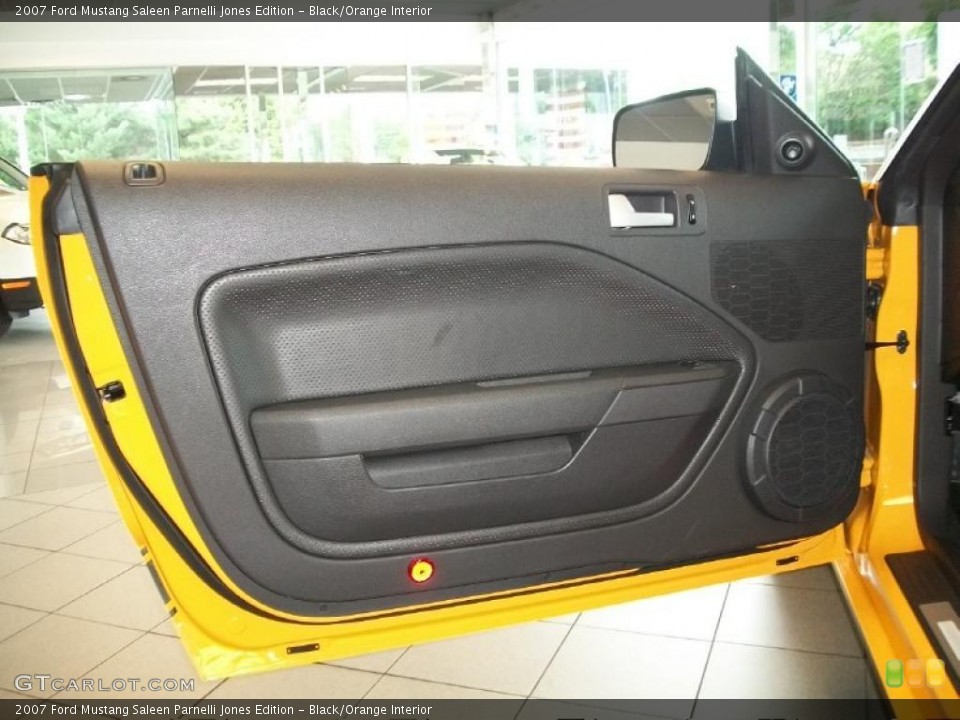 Black/Orange Interior Door Panel for the 2007 Ford Mustang Saleen Parnelli Jones Edition #49584586