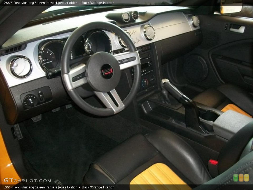 Black/Orange Interior Photo for the 2007 Ford Mustang Saleen Parnelli Jones Edition #49584616