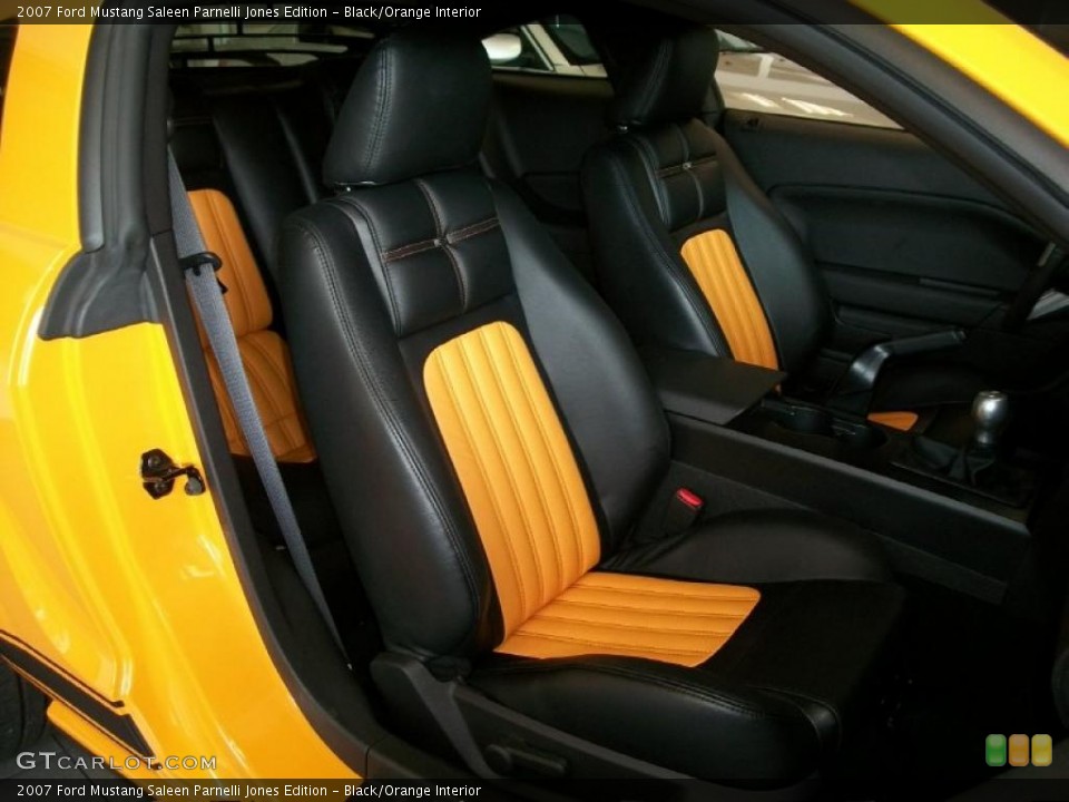 Black/Orange 2007 Ford Mustang Interiors
