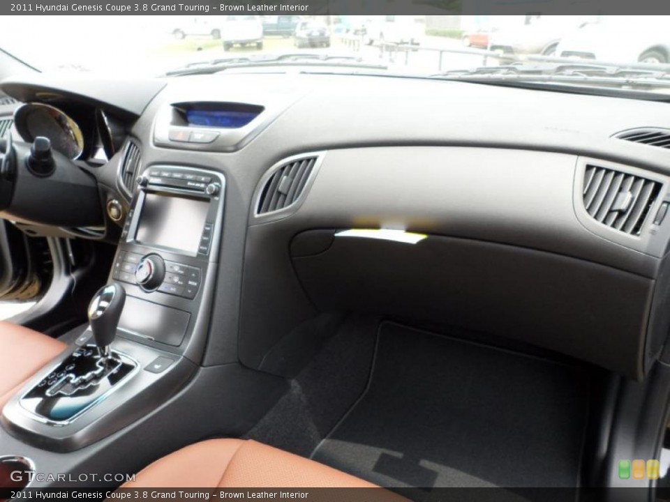 Brown Leather Interior Dashboard for the 2011 Hyundai Genesis Coupe 3.8 Grand Touring #49584907