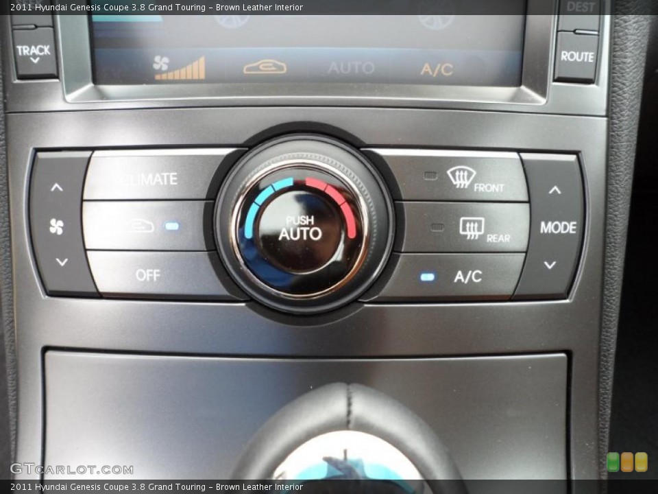 Brown Leather Interior Controls for the 2011 Hyundai Genesis Coupe 3.8 Grand Touring #49585060