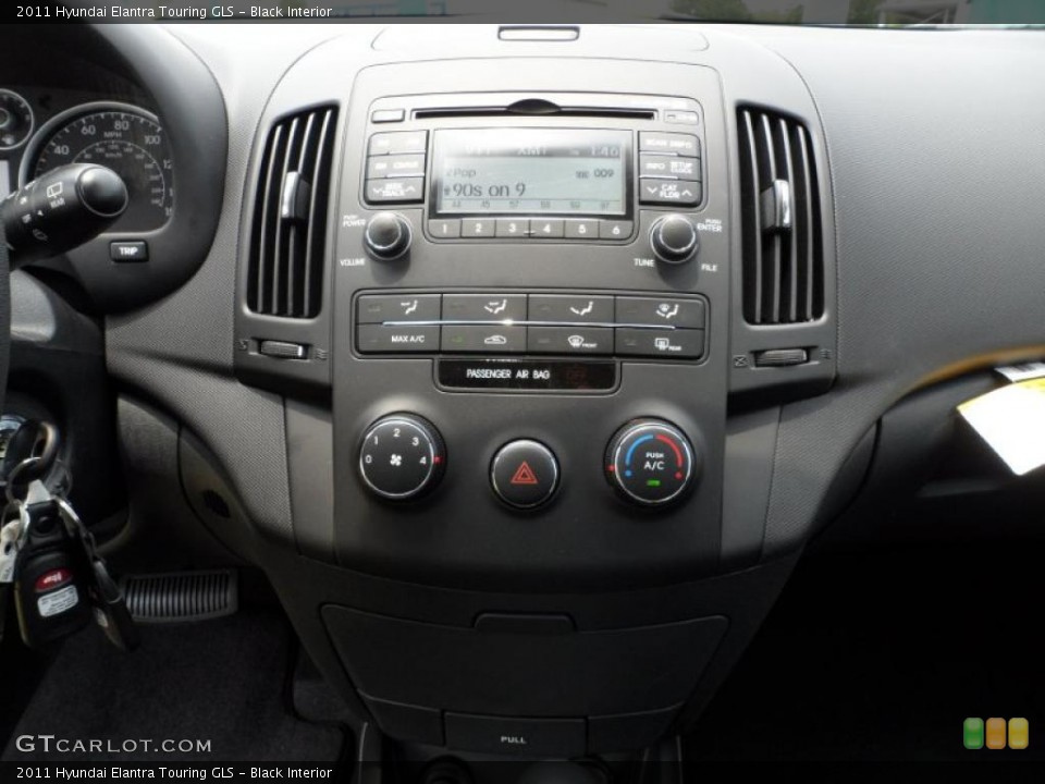 Black Interior Controls for the 2011 Hyundai Elantra Touring GLS #49585597