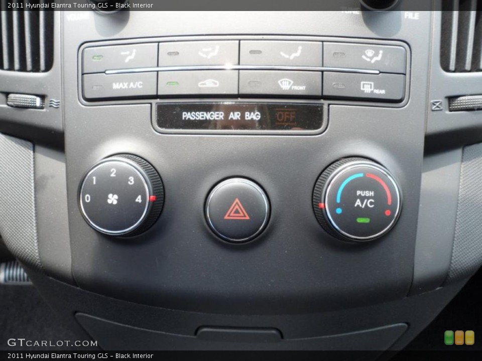 Black Interior Controls for the 2011 Hyundai Elantra Touring GLS #49585624