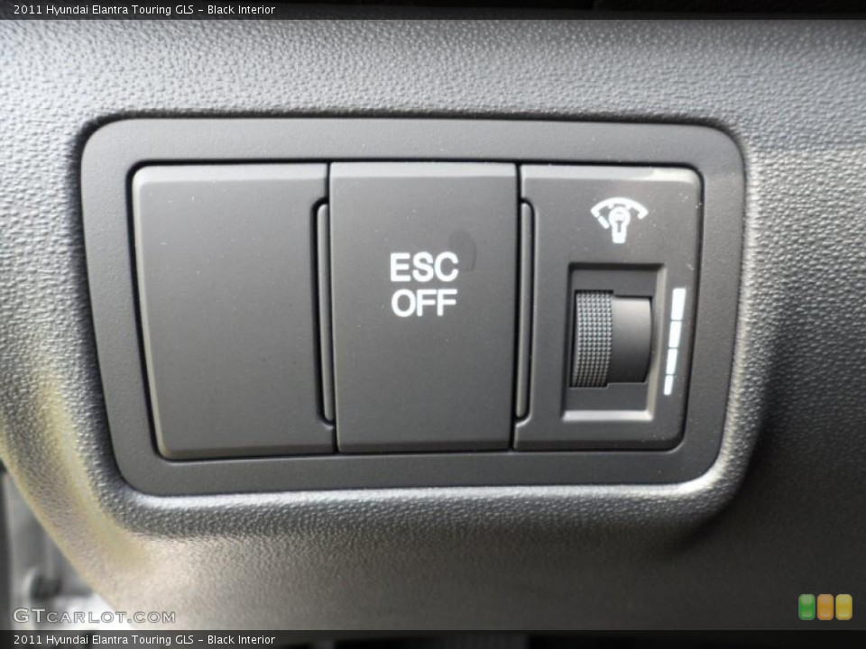 Black Interior Controls for the 2011 Hyundai Elantra Touring GLS #49585681