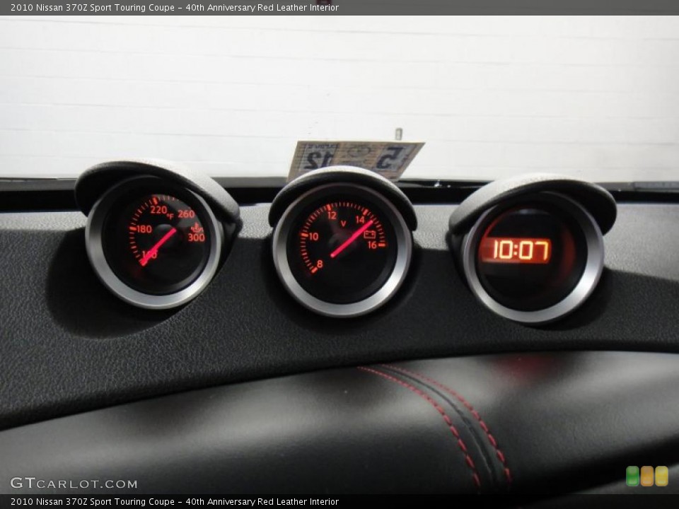 40th Anniversary Red Leather Interior Gauges for the 2010 Nissan 370Z Sport Touring Coupe #49585888