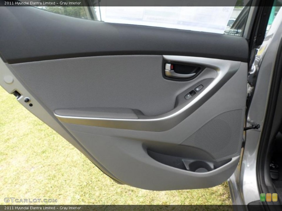 Gray Interior Door Panel for the 2011 Hyundai Elantra Limited #49586020