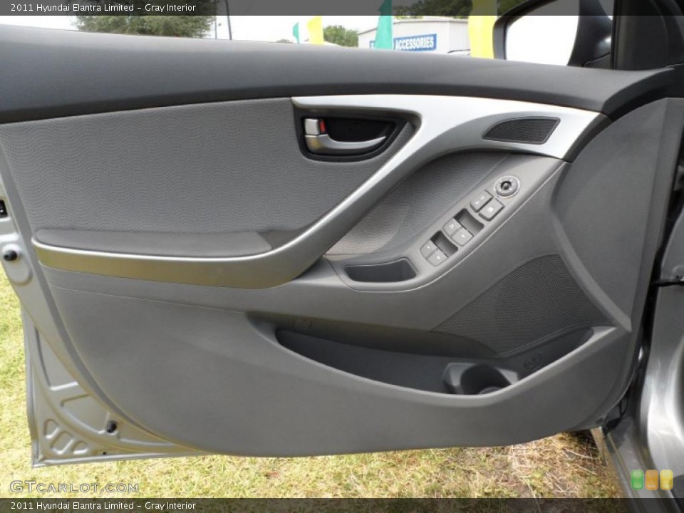 Gray Interior Door Panel for the 2011 Hyundai Elantra Limited #49586047