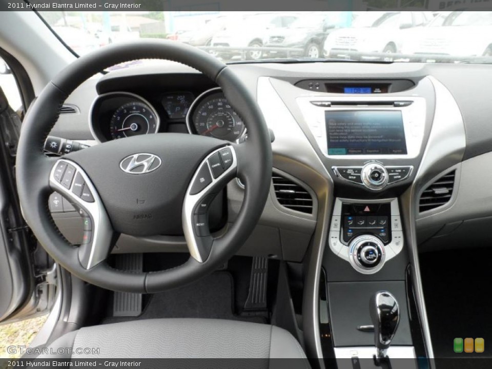 Gray Interior Dashboard for the 2011 Hyundai Elantra Limited #49586107