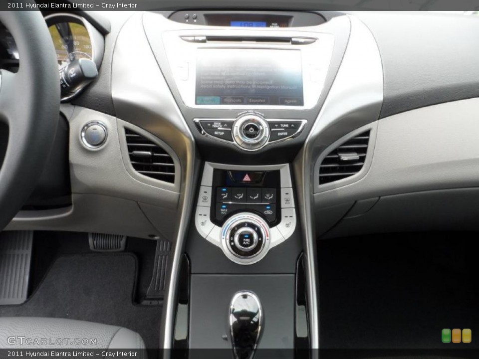 Gray Interior Controls for the 2011 Hyundai Elantra Limited #49586125